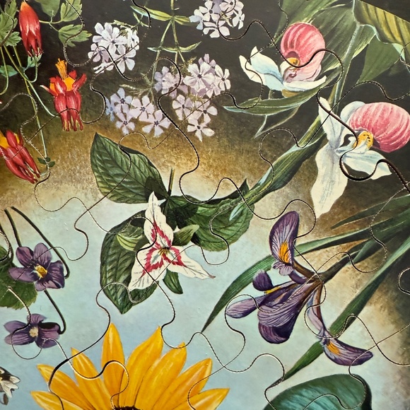 Vintage 1966 Springbok Puzzle Wild Flowers Approx. 60 Lg Pieces By Maynard Reece - Picture 6 of 15